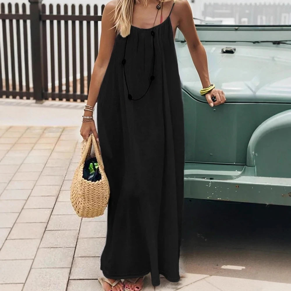 Backless Spaghetti Strap Lounge Dress