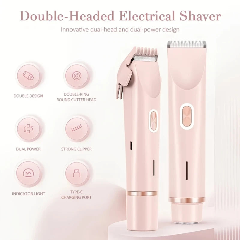 Dual Head Electric Hair Shaver