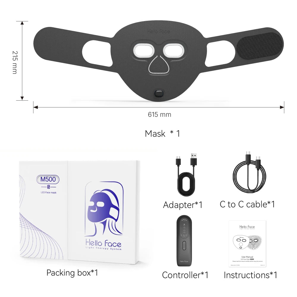 Wireless Red Light Therapy Mask