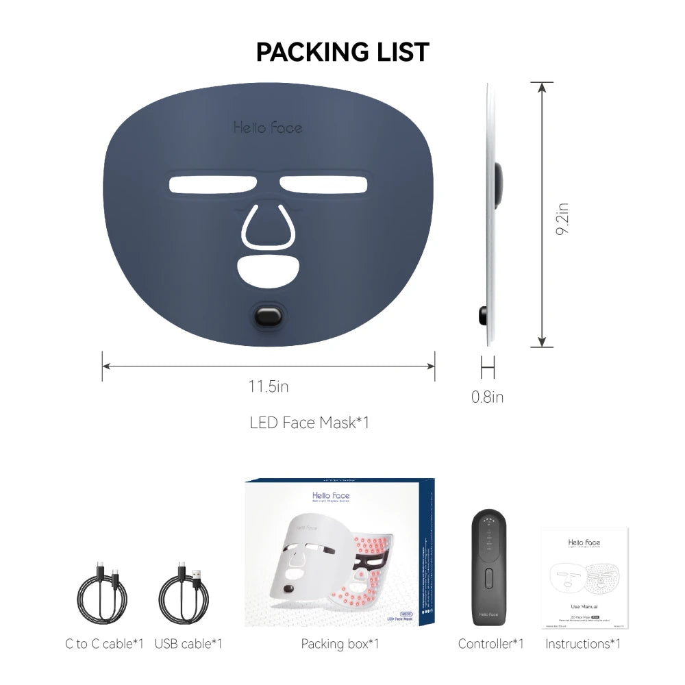 Wireless Red Light Therapy Mask