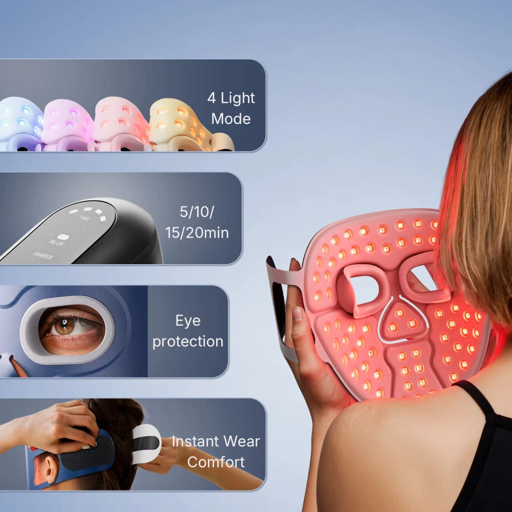 Wireless Red Light Therapy Mask