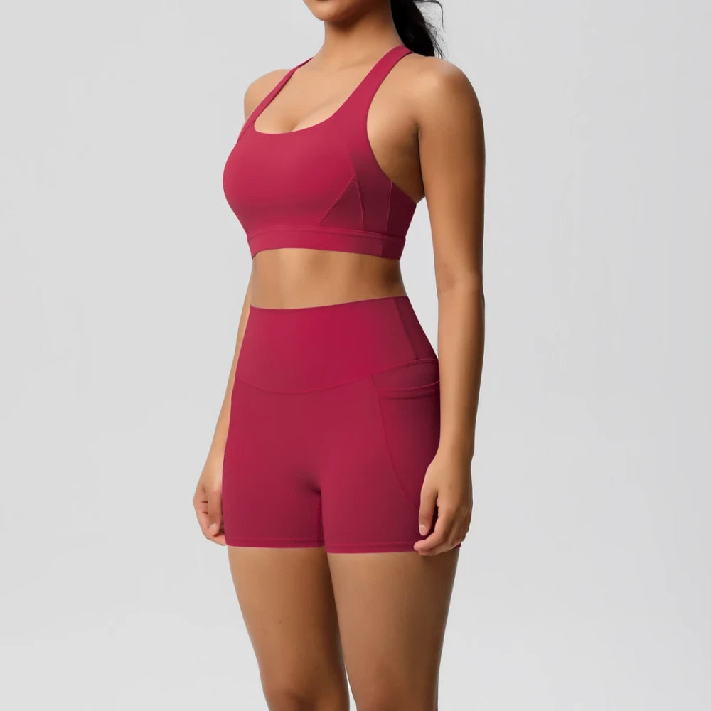 Pocketed Yoga Sportswear Set