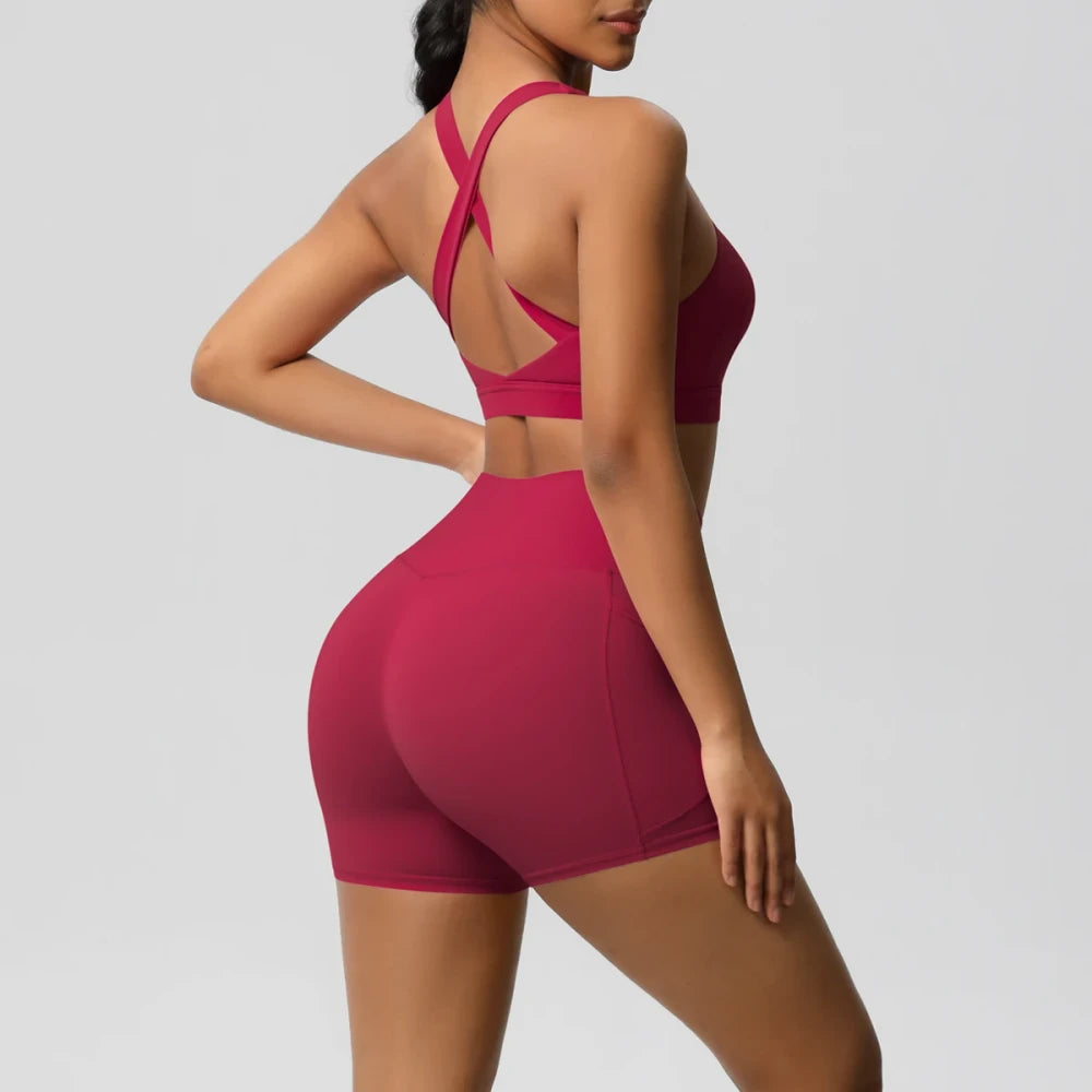 Pocketed Yoga Sportswear Set