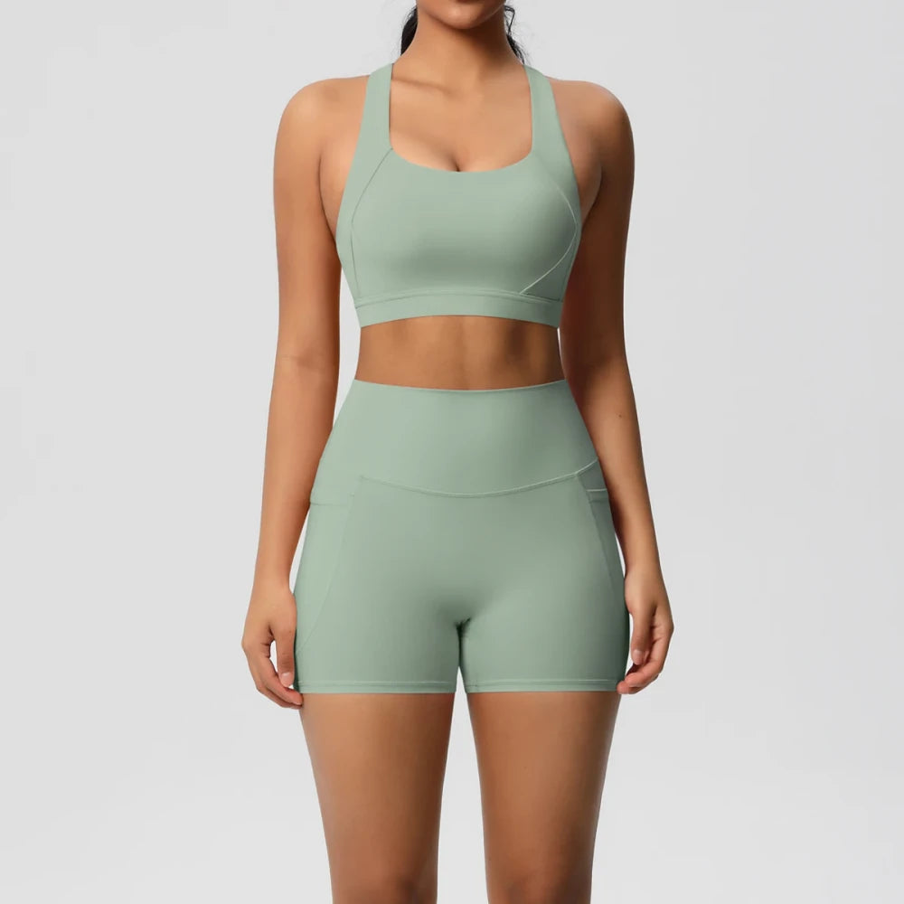 Pocketed Yoga Sportswear Set