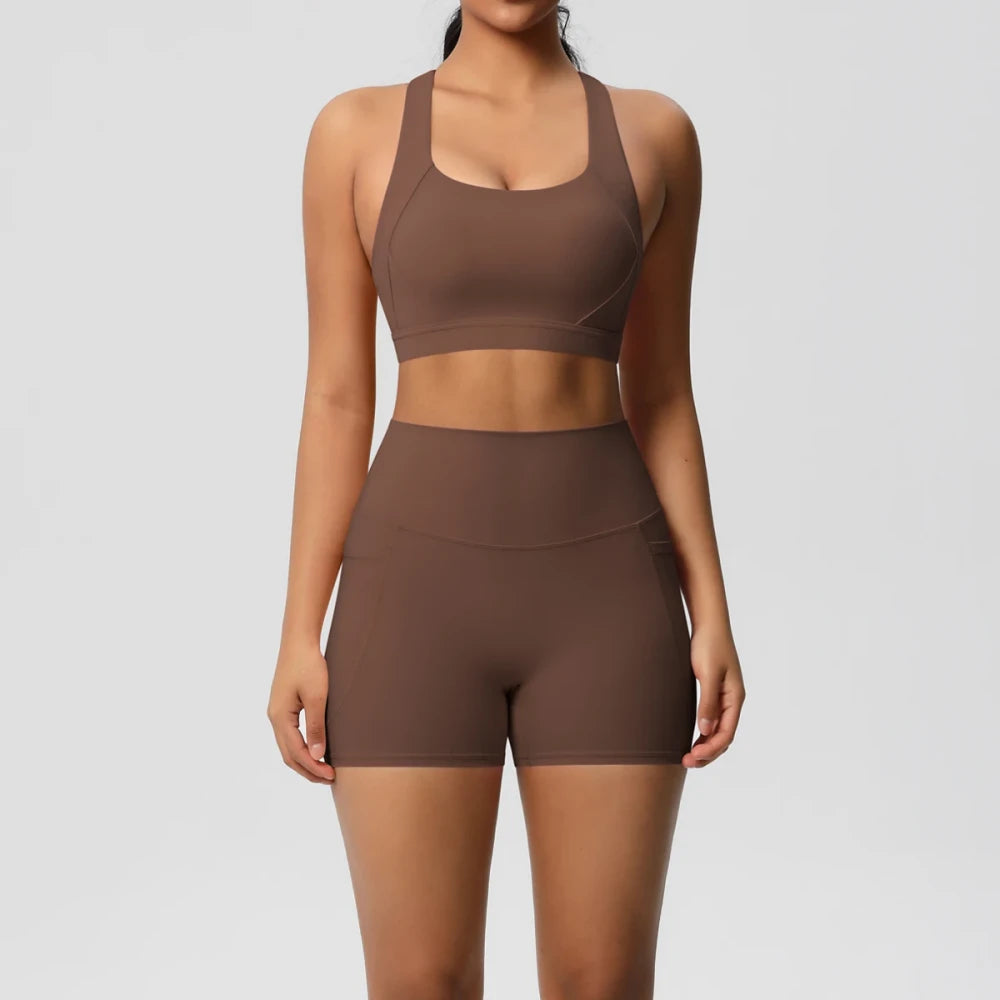 Pocketed Yoga Sportswear Set