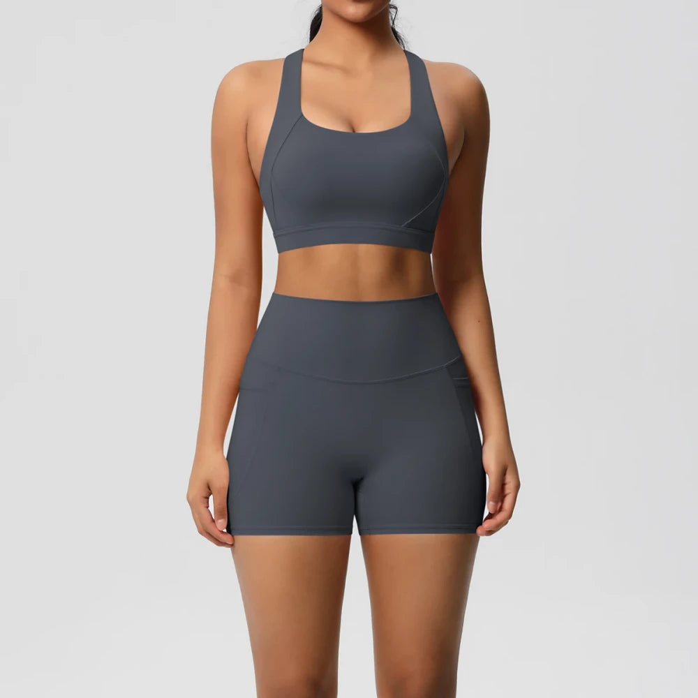 Pocketed Yoga Sportswear Set