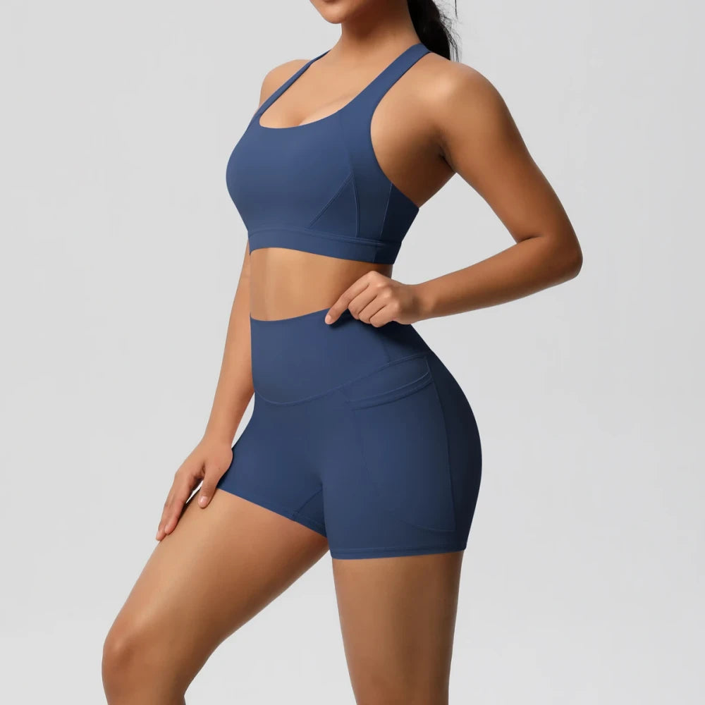 Pocketed Yoga Sportswear Set