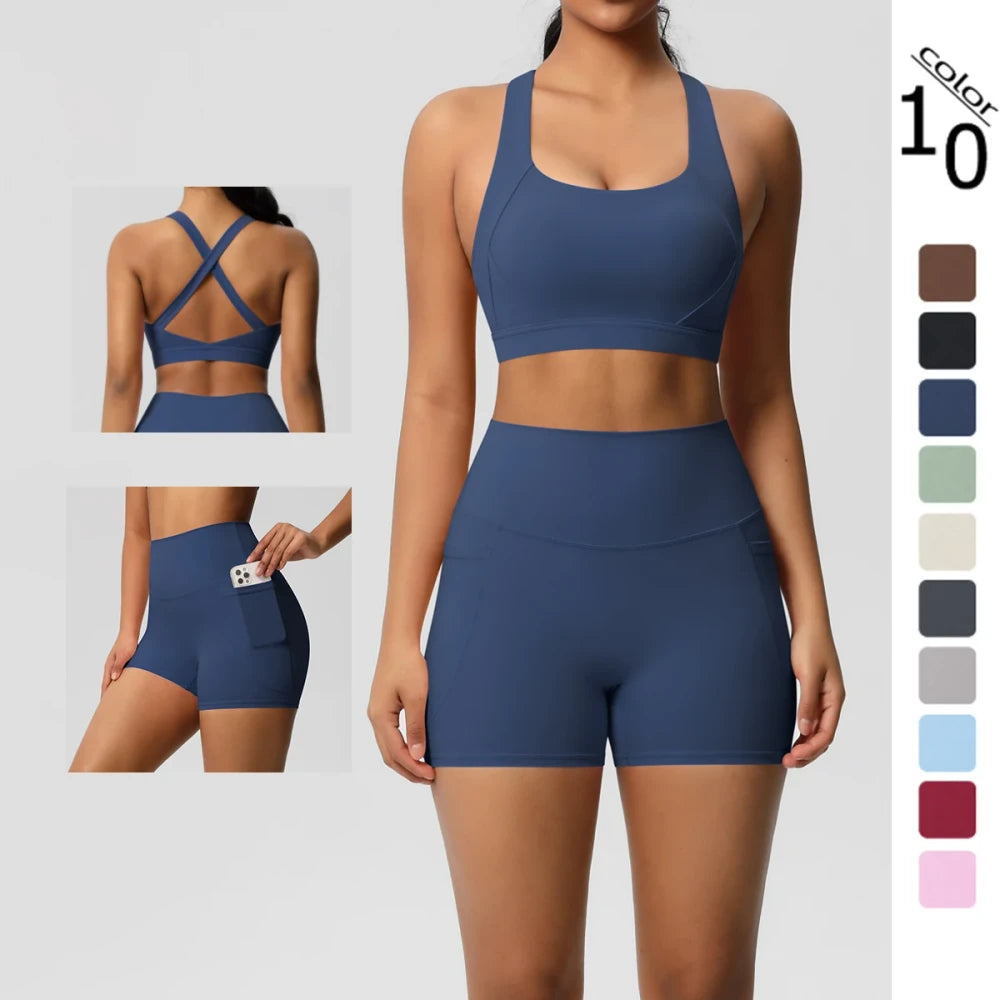 Pocketed Yoga Sportswear Set