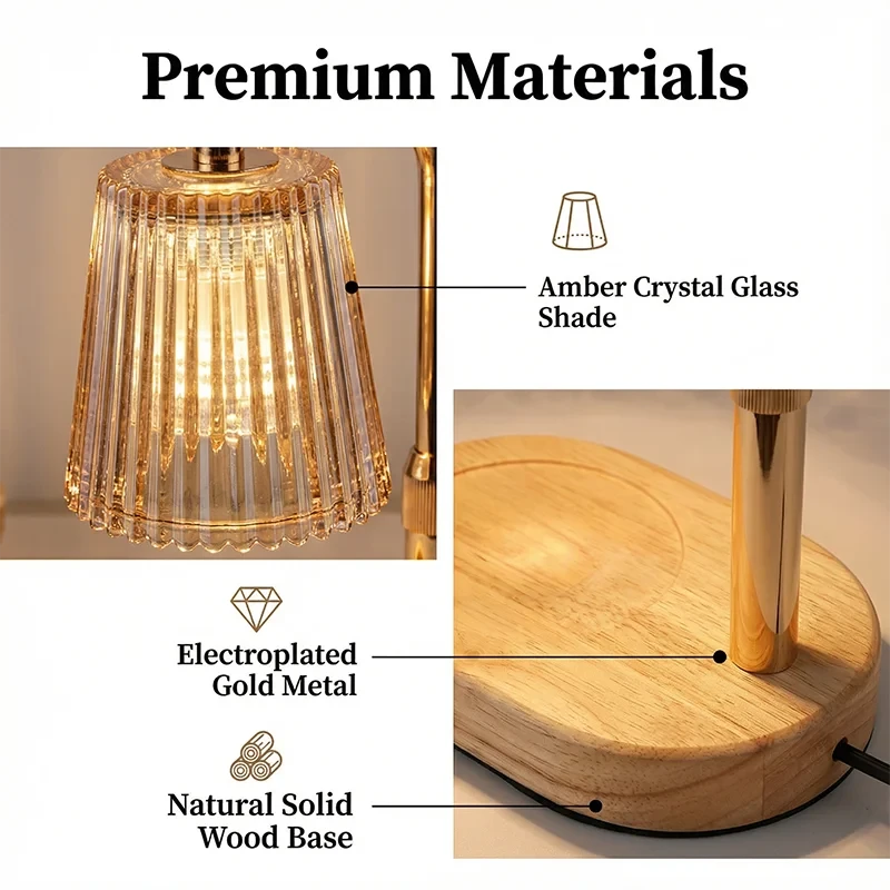 Dimmable Candle Warmer Lamp with Timer