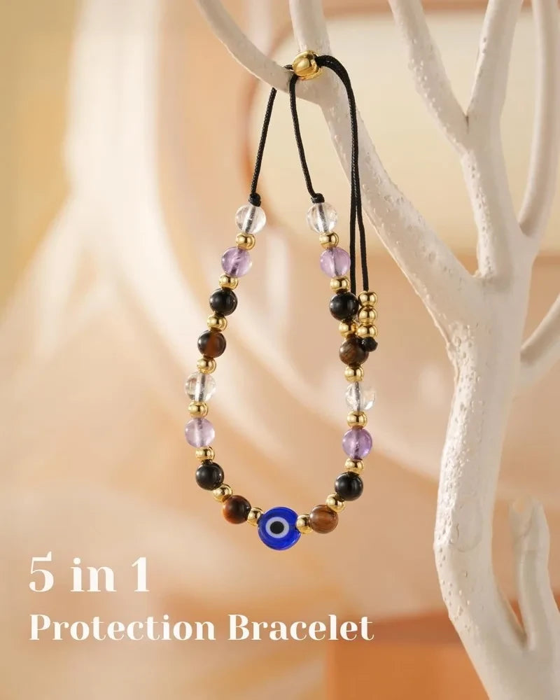 Natural Crystal Protection Bracelet