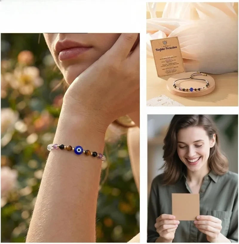 Natural Crystal Protection Bracelet