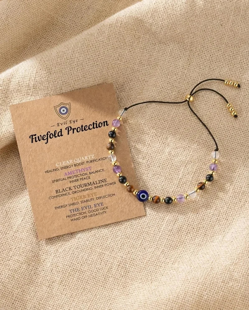 Natural Crystal Protection Bracelet