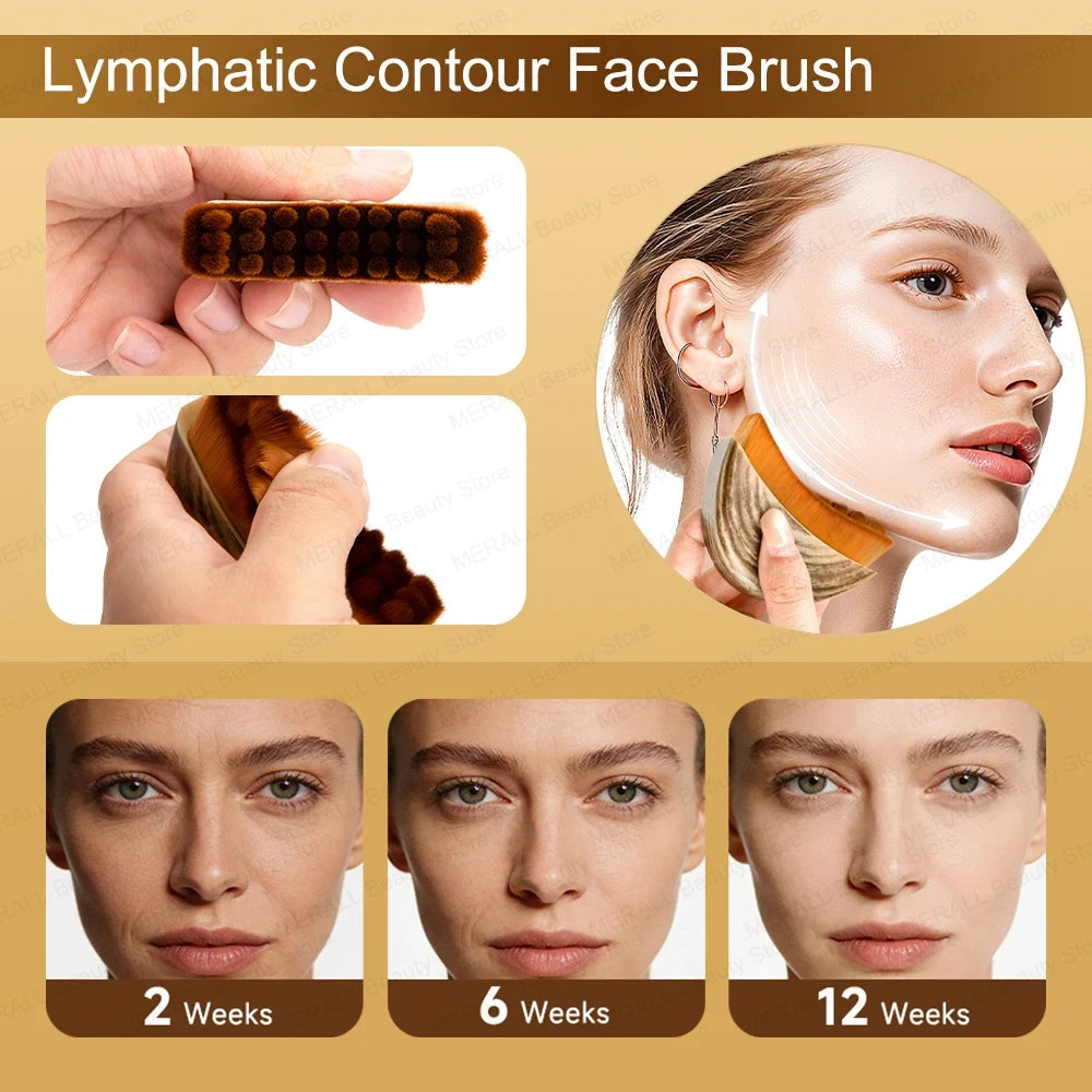 Natural Bristle Lymphatic Massage Brush