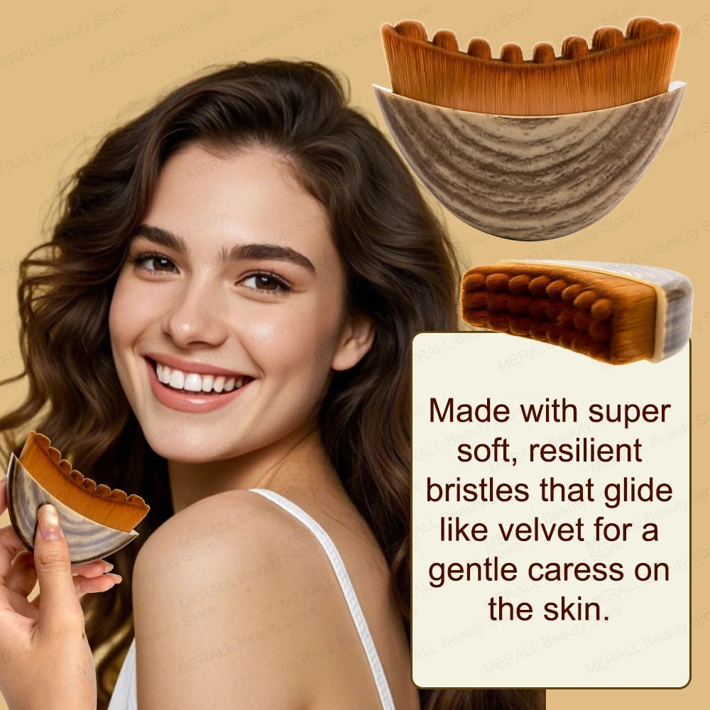 Natural Bristle Lymphatic Massage Brush
