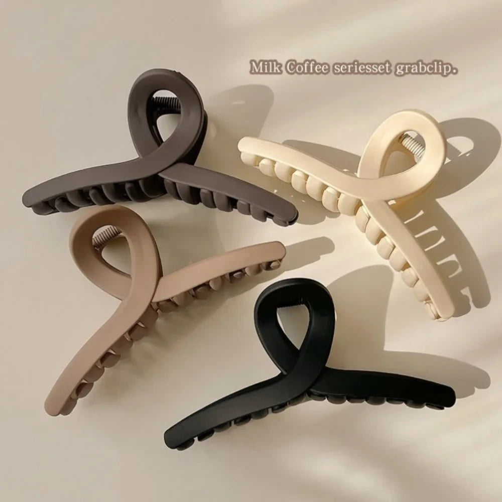 Matte Cross Hair Claw Clips
