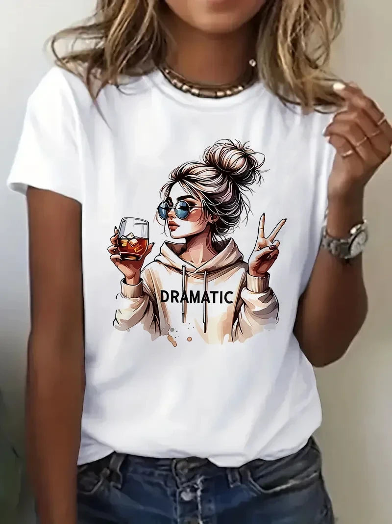 Dramatic Graphic Print T-Shirt