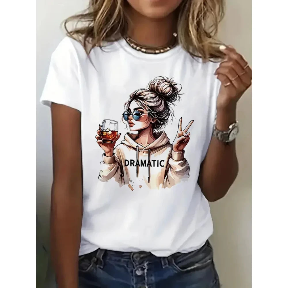 Dramatic Graphic Print T-Shirt