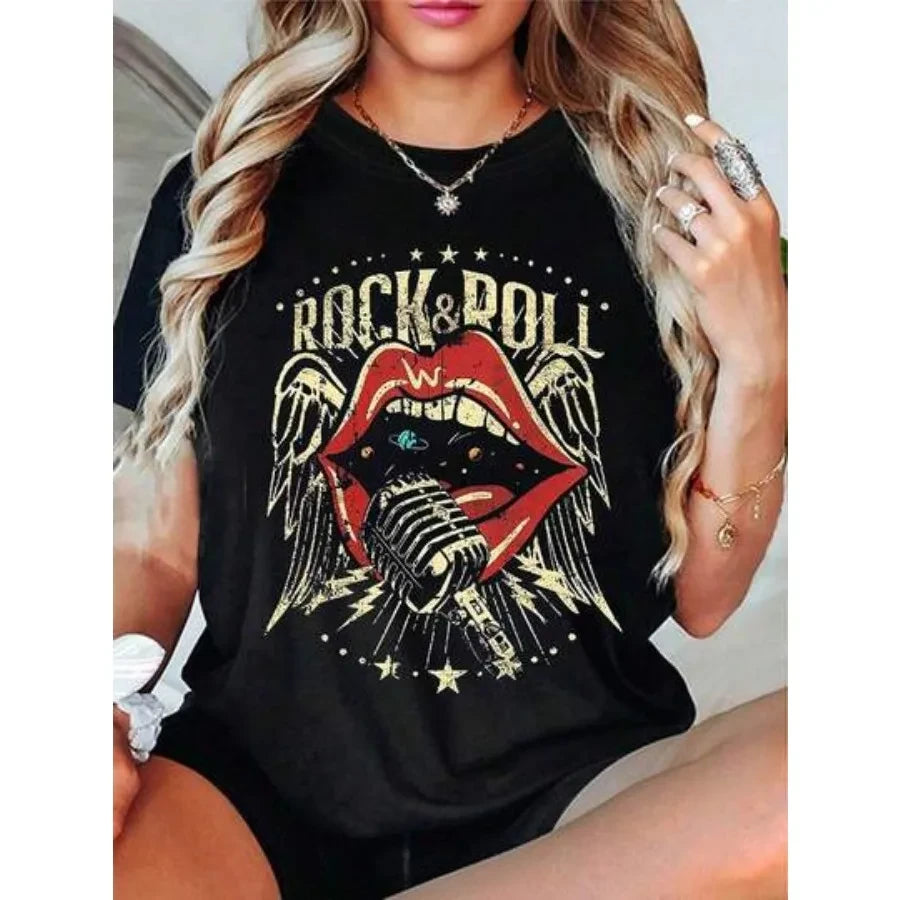 Vintage Rock Graphic T-Shirt