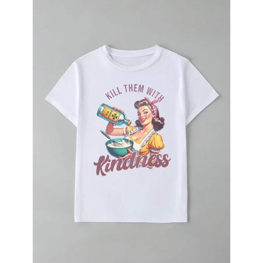 Loose Comfortable Graphic Women's Top