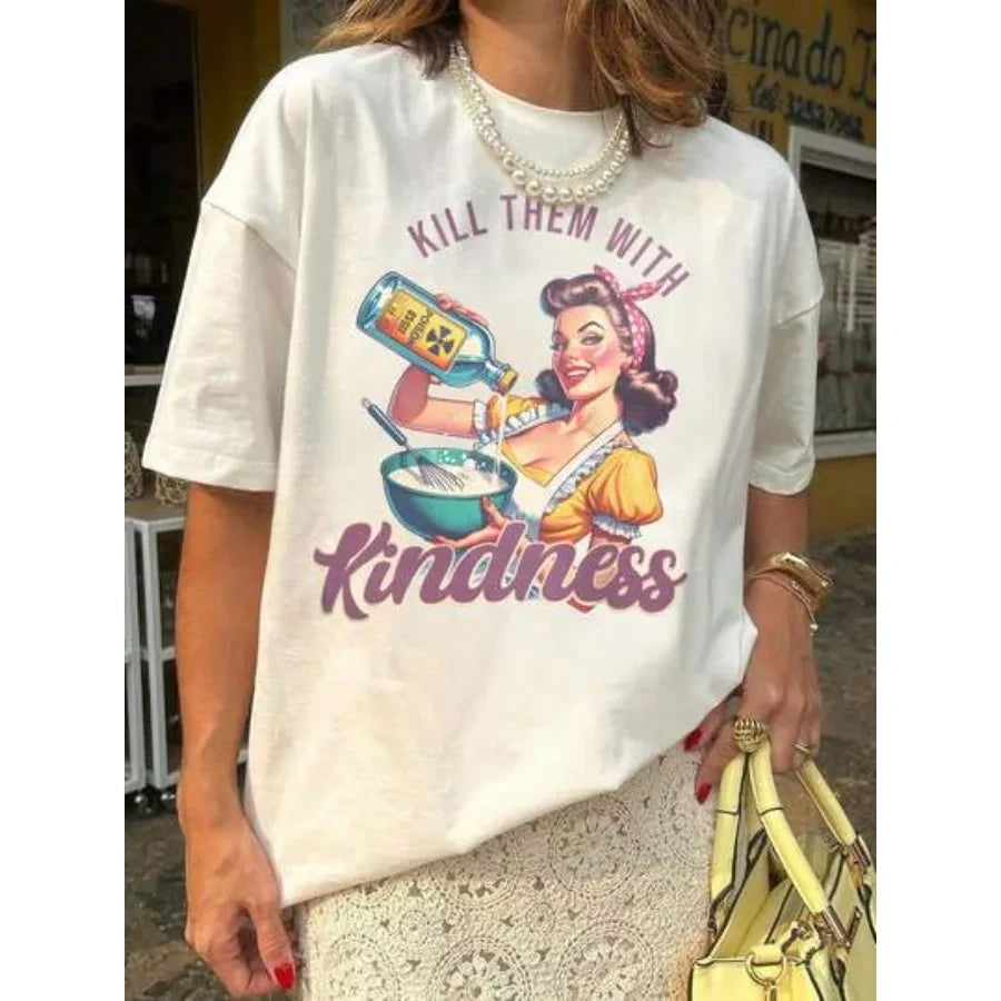 Loose Comfortable Graphic Women's Top