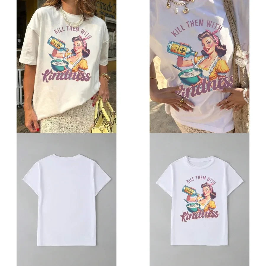 Loose Comfortable Graphic Women's Top