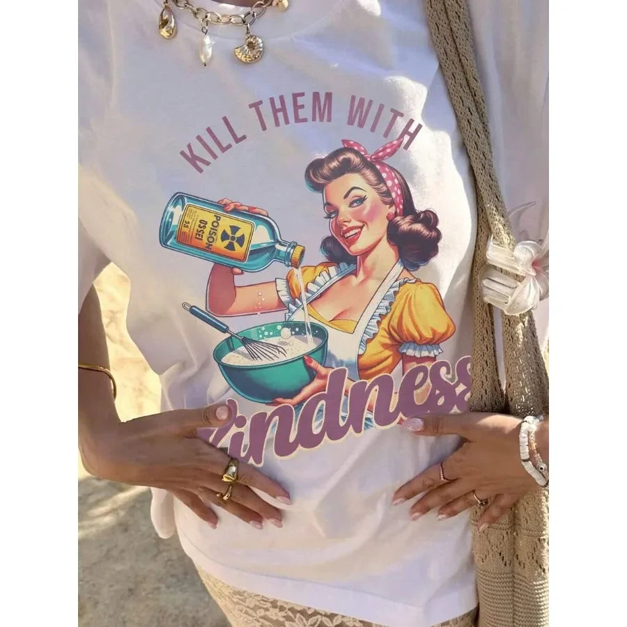 Loose Comfortable Graphic Women's Top