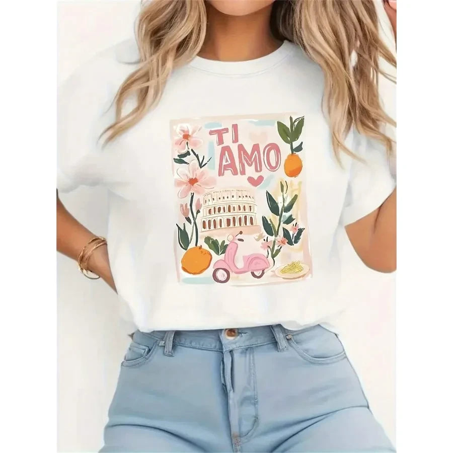 Rome Scooter Graphic Tee