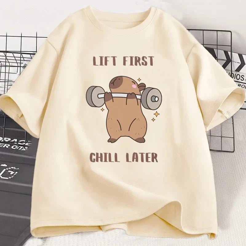 Capybara Graphic Workout Tee