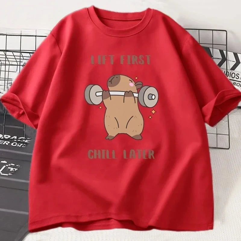 Capybara Graphic Workout Tee