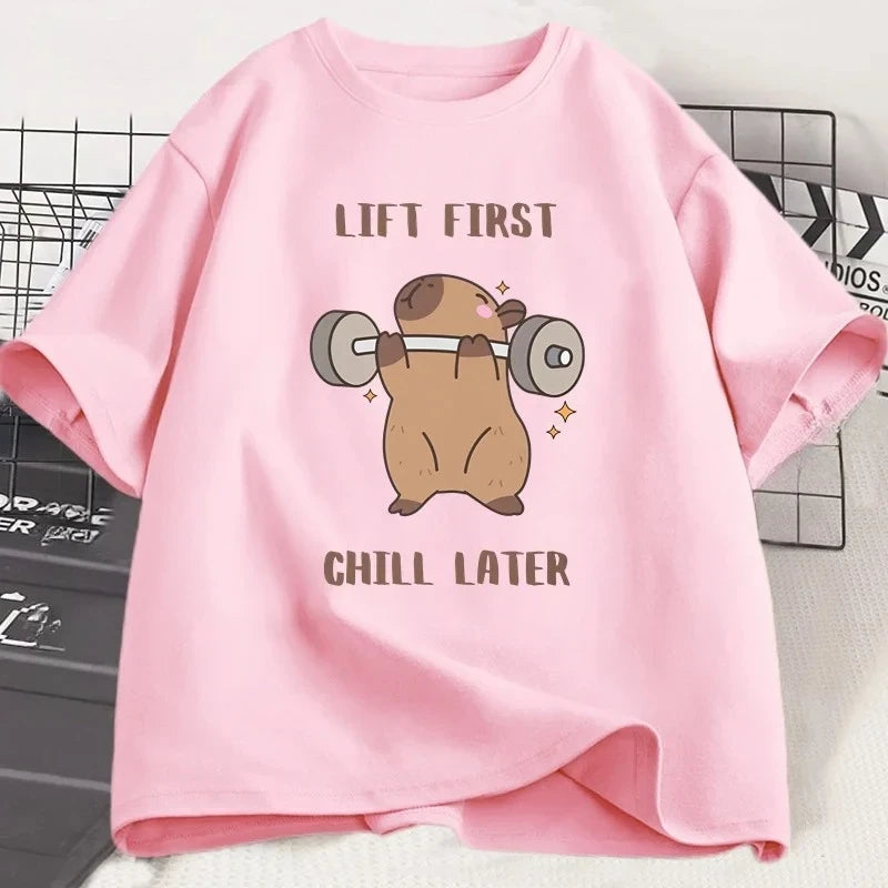 Capybara Graphic Workout Tee