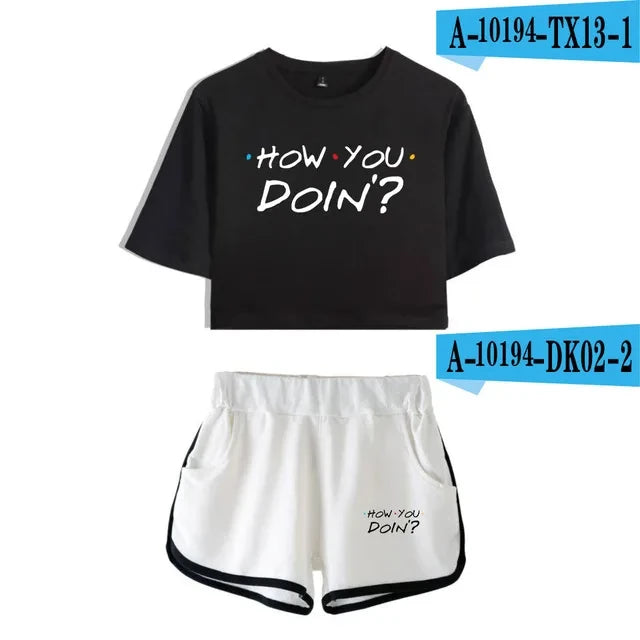Graphic Lounge Shorts Set
