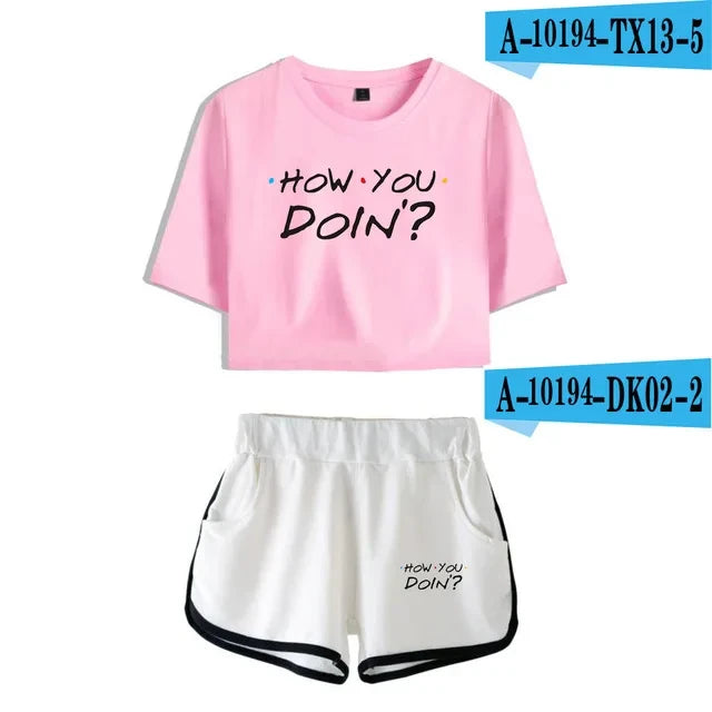 Graphic Lounge Shorts Set