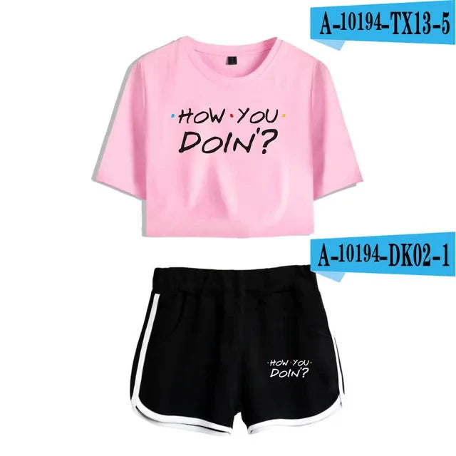 Graphic Lounge Shorts Set