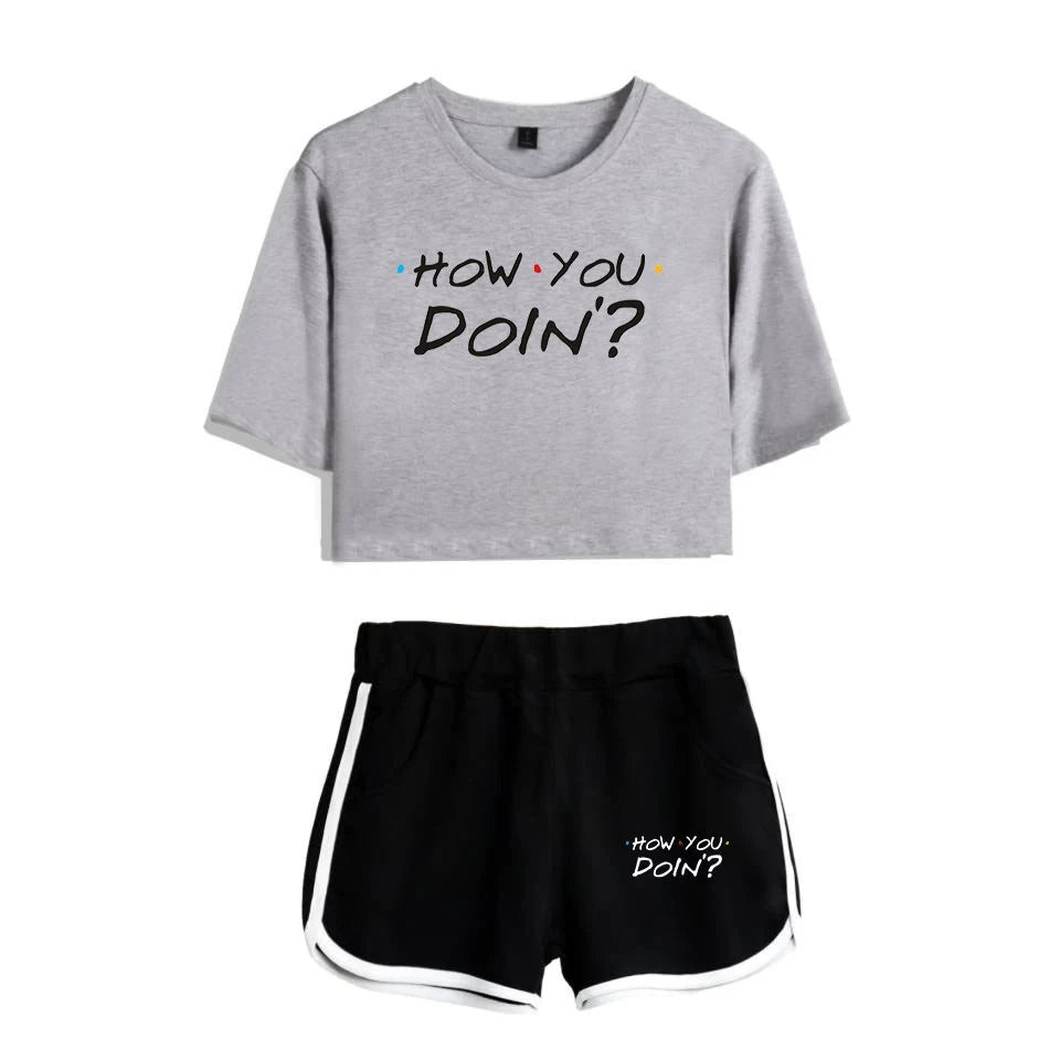 Graphic Lounge Shorts Set