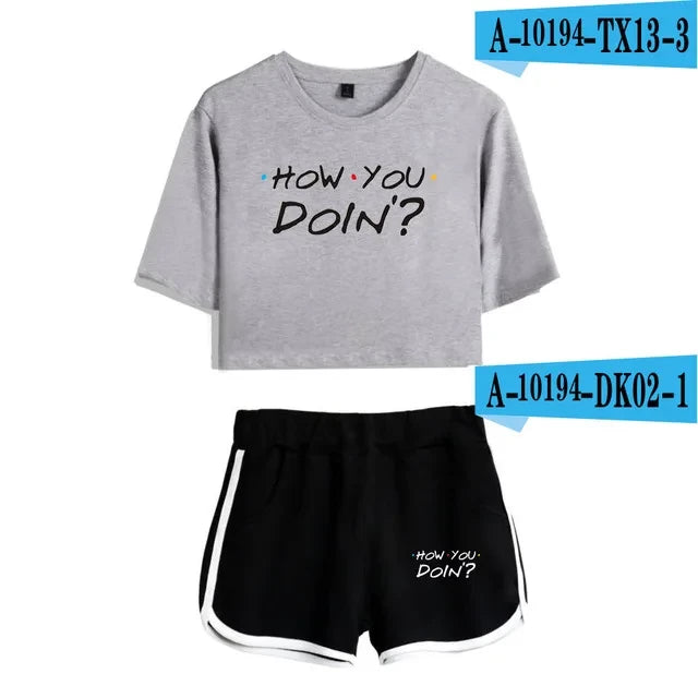 Graphic Lounge Shorts Set