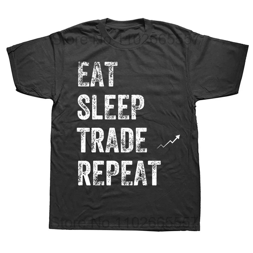 Stock Market Graphic Cotton T-Shirt
